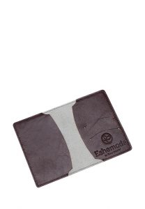 Обложка на паспорт с принтом Eshemoda “Французский бульдог”, натуральная кожа