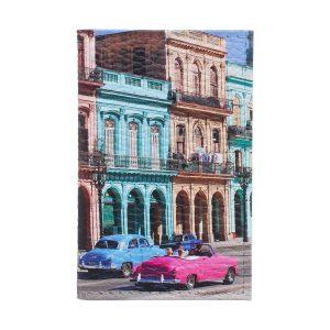 Обложка для 2-х карточек с принтом Eshemoda “Улица Кубы” , натуральная кожа