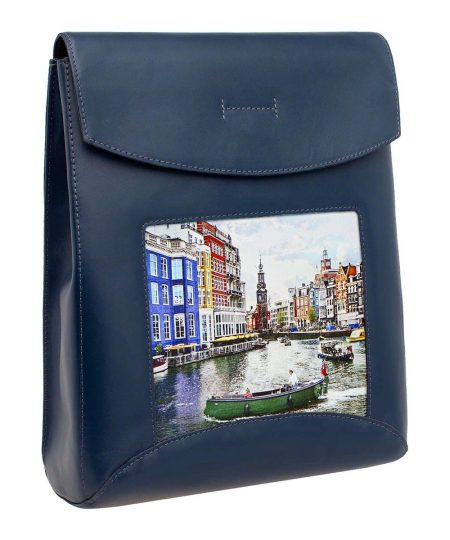 Сумка рюкзак с принтом Амстердам
