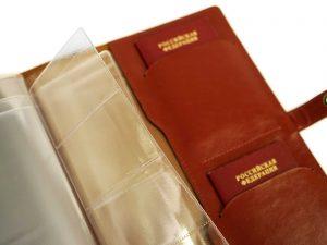 Папка для семейных документов с принтом Eshemoda “Королевский фазан”, Формат А4, натуральная кожа, цвет коричневый