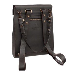 Сумка-рюкзак с принтом Eshemoda “Королевский фазан”, цвет коричневый