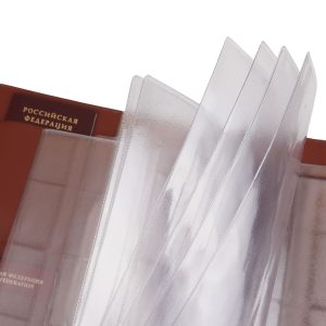 Папка для семейных документов с принтом Eshemoda “В Париж”, Формат А4, натуральная кожа, цвет терракотовый