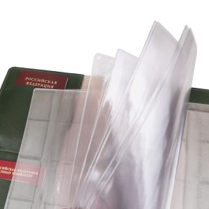 Папка для семейных документов с принтом Eshemoda “Цветочное настроение”, Формат А4, натуральная кожа, цвет зеленый