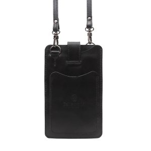 Сумочка для телефона Eshemoda с принтом «Спящий кот», цвет черный