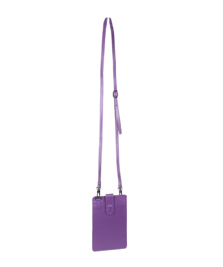 Сумочка для телефона Eshemoda без принта, цвет фиолетовый