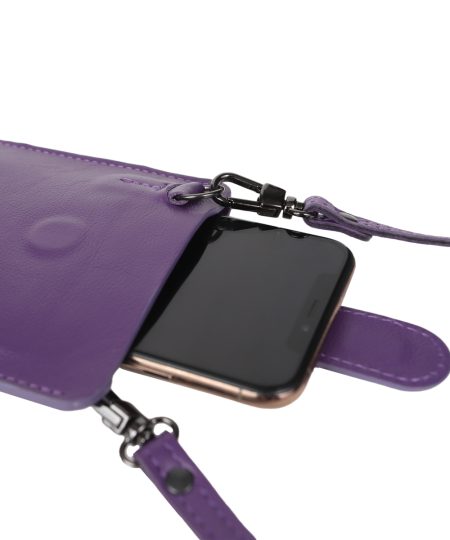 Сумочка для телефона Eshemoda без принта, цвет фиолетовый