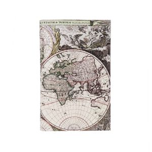 Обложка для 2-х карточек с принтом Eshemoda “Карта ретро”, натуральная кожа