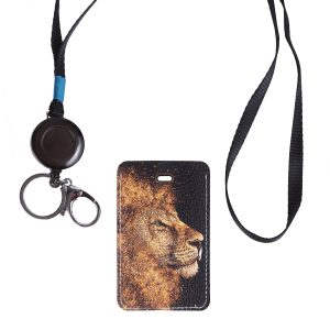 Чехол для магнитных карт с принтом Eshemoda “Золотой лев”