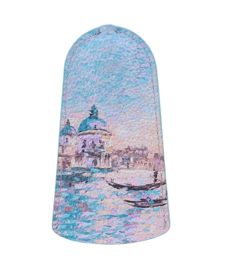 Ключница с принтом Eshemoda «Голубая Венеция», цвет бирюзовый